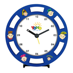 Designer Round Plastic Wall Clock/Red